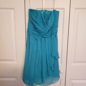 David's Bridals bridesmaid dress F14847